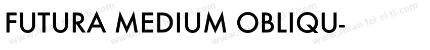 FUTURA MEDIUM OBLIQU字体转换